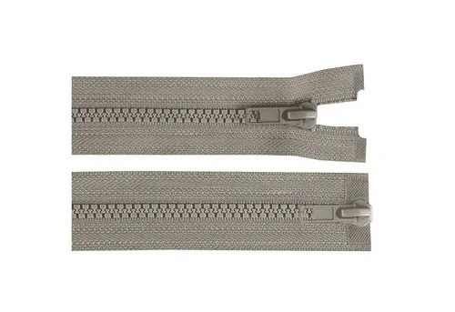 maDDma Reißverschluss 1 Reißverschluss 2-Wege 5mm 65cm teilbar Autolock Farbwahl, mausgrau
