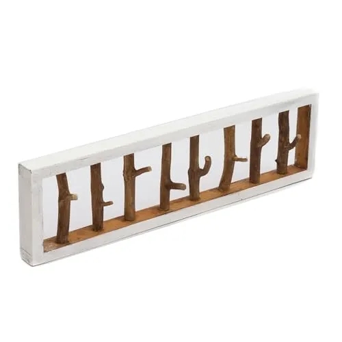 Produktbild DESIGN DELIGHTS Rustikale Wandgarderobe Treibholz Unikat 80x22x12 cm