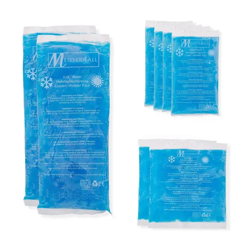Meisterhome® Kalt Warm Kompressen 8 teiliges Set Mehrfachkompressen Coolpack