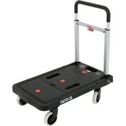 Stabiler Plattformwagen für den Transport von Lasten bis 137 kg - Kompakter Plattform-Transportwagen bis 137 kg. Ideal für den einfachen und sicheren Transport von Lasten. Klappbar und platzsparend, perfekt für Werkstatt und Lager.