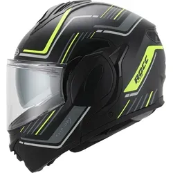 Rocc 910 Klapphelm, schwarz-gelb, Größe XS für Männer - Vielseitiger Klapphelm mit atmungsaktivem Innenfutter und optimaler Belüftung. Ideal für komfortable Ausfahrten im Motorradbereich.