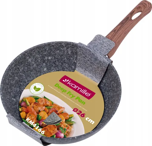 Kamille Granitpfanne Wok 26 cm – für alle Herdarten