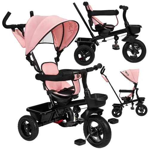 MoMi TELDE 5-in-1 Kinderdreirad - Dreirad für Kinder von 9 Monaten bis 5 Jahre, wandelbar, mit ergonomischem 360°-Sitz und Sicherheitsgurt, ideal für Sicherheit und Komfort beim Fahren.