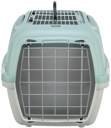 TRIXIE Capri 3 Open Top Transportbox für Katzen und kleine Hunde - Tier-Transportbox für Katzen und kleine Hunde bis 12kg, mit praktischer oberer Metallklappe für stressfreies Ein- und Aussteigen und einfachem Transport.