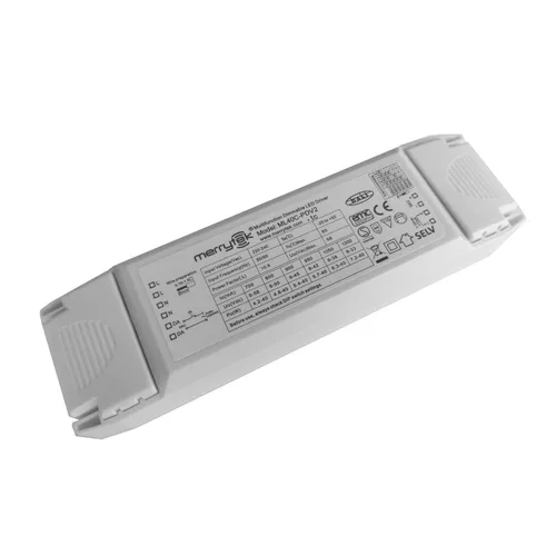 ML40C-PDV2 Merrytek 40W DALI 1-10V dimmbarer LED-Treiber - Dimmbarer LED-Treiber für flexible Beleuchtungslösungen. Ideal für LED Lampen, sorgt für eine einfache Anpassung der Helligkeit und ist energieeffizient.