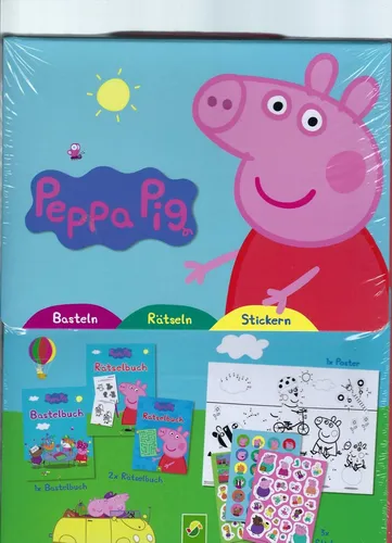 Peppa Pig - Kreativbox zum Basteln, Malen, Stickern und Rätseln - Neu & OVP