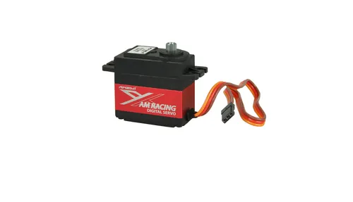 Amewi 28918 AMX Racing 6221MG Digital Servo - Hochwertiges Digital Servo mit Metallgetriebe, ideal für RC-Modelle im Maßstab 1:4 bis 1:18, sorgt für präzise Steuerung und hohe Zuverlässigkeit.
