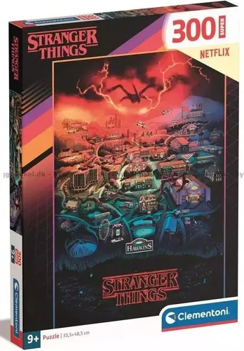 Clementoni Supercolor Stranger Things Kinder Puzzle 300 Teile - Stranger Things Puzzle 48,5 x 33,5 cm für Kinder ab 9 Jahre - Geschicklichkeitsspiel von Clementoni 21730