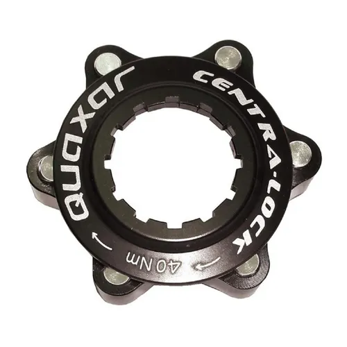 Centerlock Adapter inkl. Rockring schwarz auf  6 loch Bremsscheibe