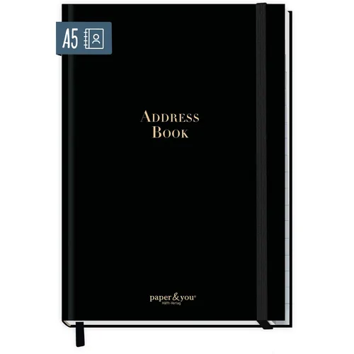 Adressbuch / A5 / Black Edition / Häfft-Verlag