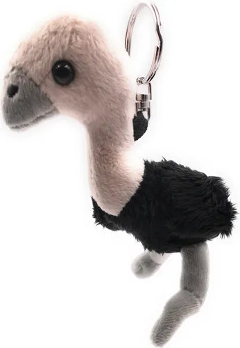 Onwomania Plüsch / Kuschel / Stoff Tier Schlüsselanhänger Strauß Laufvogel Strauss 30 cm