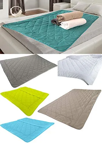 Leichtsteppbett Sommer Steppbett ca. 135x200 cm leichte Sommerdecke Kochfest 95° für Camping heiße Sommertage I Tolle Uni Farbe ohne Bezug verwendbar I Schadstoffgeprüft (Azur, ca. 135x200 cm)