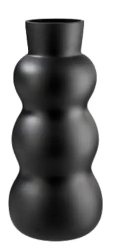 Glasvase matt schwarz - Elegante Blumenvase für stilvolle Deko - Vasen – Diese matt schwarze Glasvase verleiht jedem Raum einen modernen Akzent und ist perfekt für frische Blumen oder als dekoratives Element.