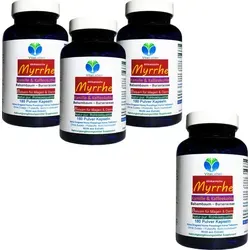 Myrrhe + Kamille + Kaffeekohle Kapseln - Nahrungsergänzungsmittel zur Unterstützung von Magen & Darm mit 100% natürlicher Myrrhe, ohne Zusatzstoffe – für höchste Qualität und Wohlbefinden.