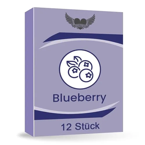 Kondome mit Geschmack Blaubeere 52mm