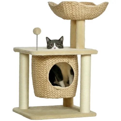 PawHut Katzen Kratzbaum Klein, 74 cm von PawHut
