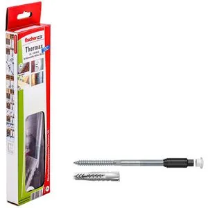 Fischer Dübel 512174, TherMax 10/160 M10, Set, 10 x 160mm, Abstandsmontagesystem, 6-teilig, 2 Stück
