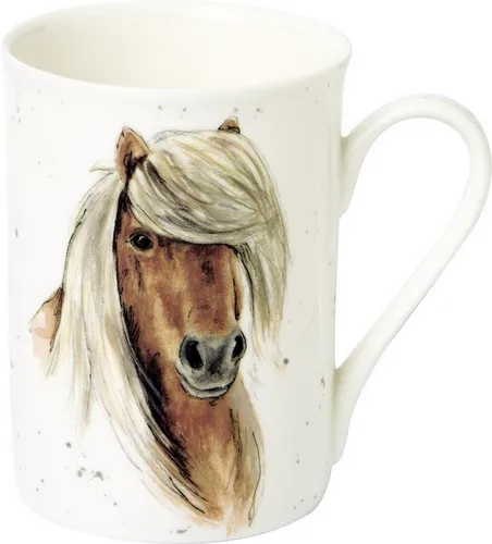 Becher Bone China Pferd Pferdemotiv Farmfriends Horse IHR Ideal Home Range
