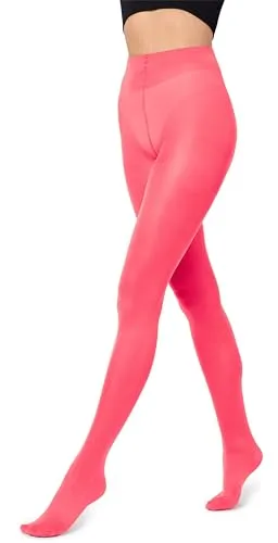Merry Style Bunte Damen Strumpfhose Mikrofaser 40 DEN (Neoncoral, 3 (36-40))