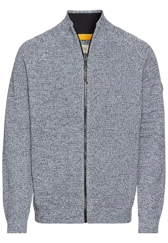 camel active Strickjacke - knitted Jacket - Cardigans aus 100% Baumwolle in Dark Navy, besonders bequem und ideal für lässige Freizeitlooks.