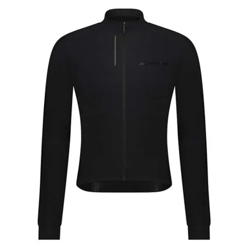 SHIMANO S-phyre L.S. Thermal Jersey Trikot, Schwarz, L - Unisex Radtrikot für Erwachsene, ideal für kalte Tage. Hochwertige Materialien sorgen für optimalen Tragekomfort und Leistung beim Radfahren.