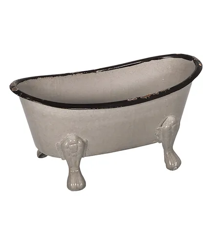 Antic Line Badewanne Seifenschale Grau aus Stein SEB16208