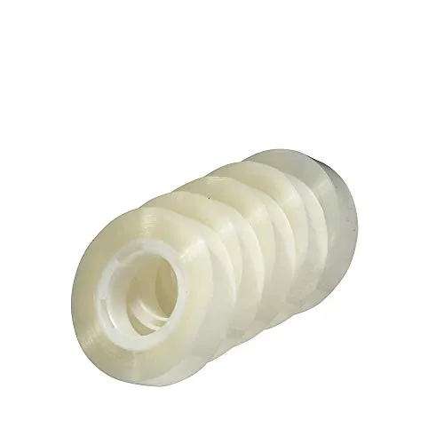 herlitz Klebeband transparent, klar, Klebefilm, 33 m x 12 mm, 5 Rollen