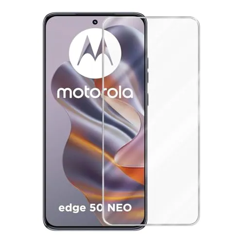 Cadorabo Panzer Schutz Glas für Motorola Moto Edge 50 Neo - Schutzfolie in Ultra-Klar Hüllen freundlich - Gehärtetes (Tempered) Glas Dipslayschutz Folie in 9H Härte Anti Kratzer