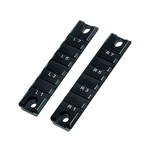 UTG Schiene 2 Stück HK G36 Montageschienen Handschutz Picatinny Rail Kurz 10 cm, MNT-P501, Schwarz