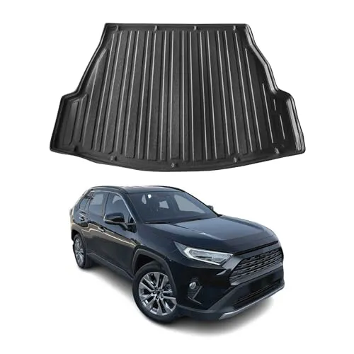 OMAC Kofferraummatte für Toyota RAV4 (2019-2025) - Fahrzeugspezifische Kofferraummatte aus Gummi TPE, wasserdicht, rutschfest und leicht zu reinigen für optimalen Schutz und einfachen Einbau.
