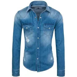 Produktbild Rock Creek Herren Jeanshemd Denim RC-013 [Blau M]