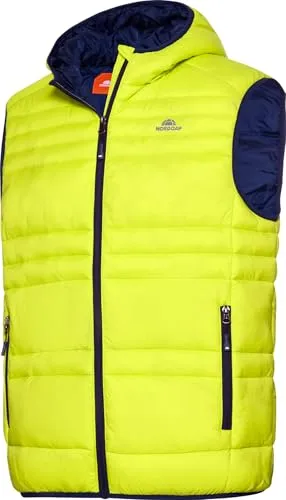 NORDCAP Herren Steppweste, leichte und sportliche Outdoor-Weste mit Kapuze