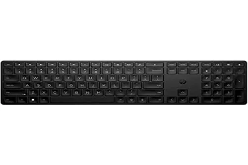 HP 450 programmierbare kabellose Tastatur, 20 anpassbare Tasten, 6° Neigung, USB-Empfänger inklusive, schwarz, 4R184AA