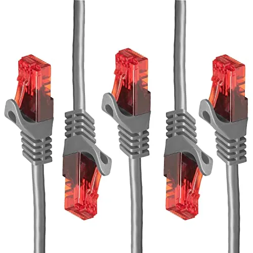 BIGtec LAN Kabel 25m Netzwerkkabel grau