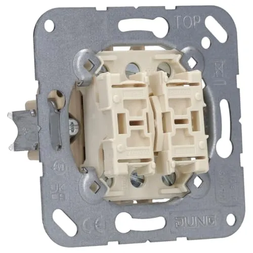 Jung Wippschalter 509U Doppel-Wechsel, Dark von Jung