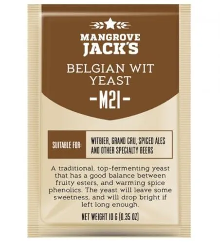 Mangrove-Jack 's-Craft-Serie Hefe M21 Belgisches Witbier (10g)