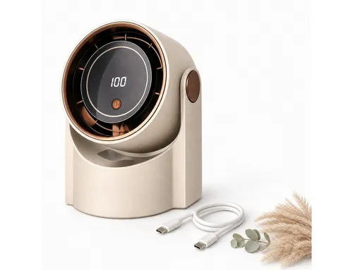 Bestlivings Tischventilator mobil mit 1200 mAh Akku – Flexibel und leise für jeden Einsatz