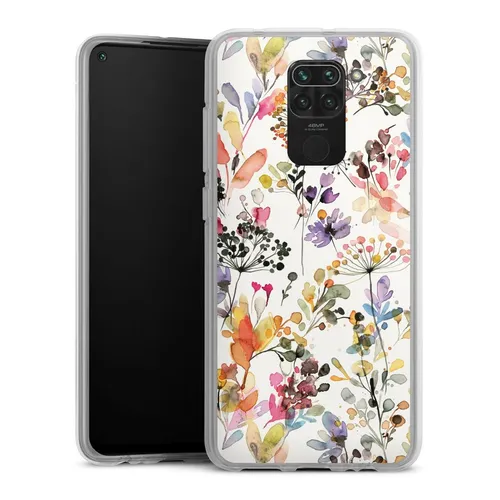 Handyhülle für Xiaomi Redmi Note 9 Blume Muster Pastell