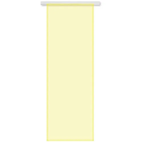 Bestgoodies Transparenter Flächenvorhang Voile 60x245 cm wahlweise mit und ohne Technik, Schlichte und stilvolle Fensterdekoration in vielen erhältlich (gelb
