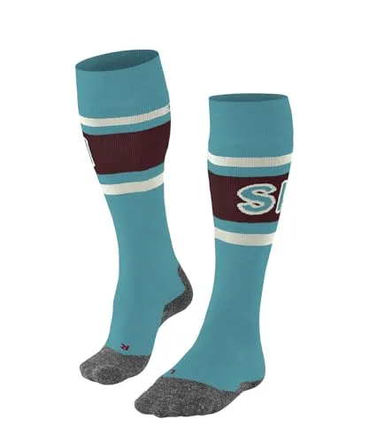 Falke Women's SK2 Intermediate Skisocken 41-42 | EU 41-42 türkis - Sportsocken für Freizeit-Skifahrerinnen mit mittelstarker Polsterung und optimalem Komfort. Ideal für Ski und Snowboard, aus hochwertiger Merinowolle gefertigt.