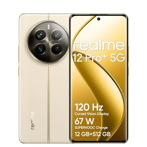 realme 12 Pro+ - 512 GB, Navigator Beige, 6.70