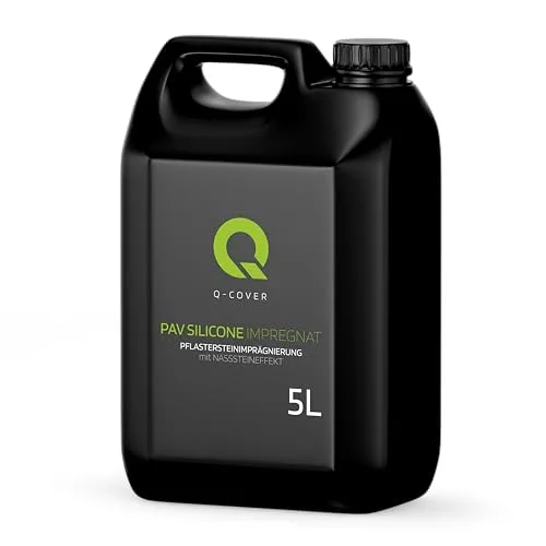 Q-COVER pflastersteinimprägnierung mit nasssteineffekt, farblos, imprägnierung, 5 l, klinker, steinimprägnierung, imprägniermittel, betonimprägnierung, ziegelimprägnierung, innen & außen