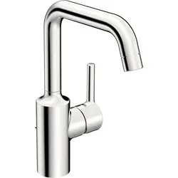 Hansa Hansavantis Waschtischarmatur 52542267 mit Ablaufgarnitur - Waschtischarmatur mit 152 mm Ausladung, aus entzinkungsbeständigem Messing, energieeffizient mit konstantem Durchfluss von 6 l/min und schwenkbarem Auslauf für mehr Flexibilität.