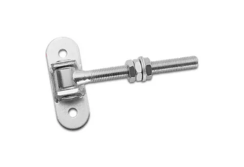 SO-TECH® Torbeschlag Torangel 190 mm mit Befestigungsplatte M16 verstellbar Torbe (2 St), verstellbar, Torband Konstruktionsscharnier
