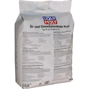 Liqui-Moly Ölbindemittel Plus, 10kg Granulat für Öl- und Chemikalienbinder - Benzin-Zusätze, bindet Flüssigkeiten sicher und bietet hohe Absorptionskraft bei minimalem Abfall, ideal für Verkehrsflächen.