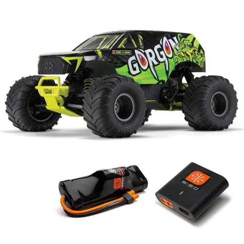 Arrma Gorgon 4x2 Mega 550 Monstertruck RTR 1:10 - RC-Modelle – Erlebe aufregendes Bashing mit dem sofort einsatzbereiten Gorgon Monstertruck, inklusive Akku und Ladegerät für schnelles Aufladen!