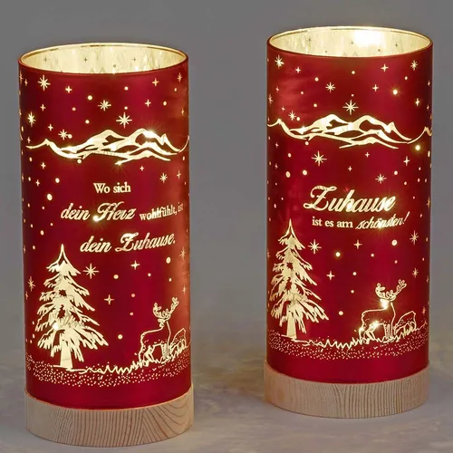 formano LED Tischleuchte Rot mit Timerfunktion von formano