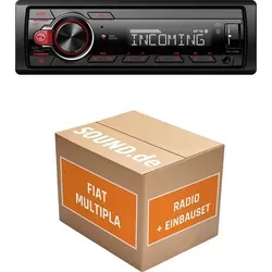 Pioneer MVH330DAB Autoradio Einbaupaket für Fiat Multipla - Komplettes Einbaupaket für Fiat Multipla (1999-2010) mit Pioneer MVH330DAB Autoradio. Genießen Sie Bluetooth-Freisprecheinrichtung und DAB+ Digitalradio in einem modernen Design.