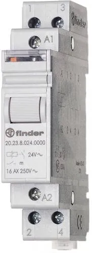 Stromstoß-Schalter Hutschiene Finder 20.23.8.012.4000 1 Schließer, 1 Öffner 12 V/AC 16 A 4000 VA 1 St.