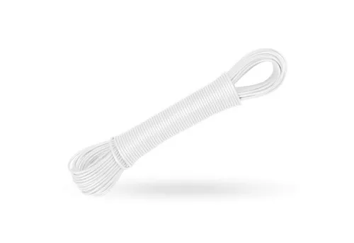 Bestlivings Wand-Wäscheleine 06827 Wäschetrockner, Wäscheschnur Trockner Wäscheaufhänger Campingtrockner 2x20m